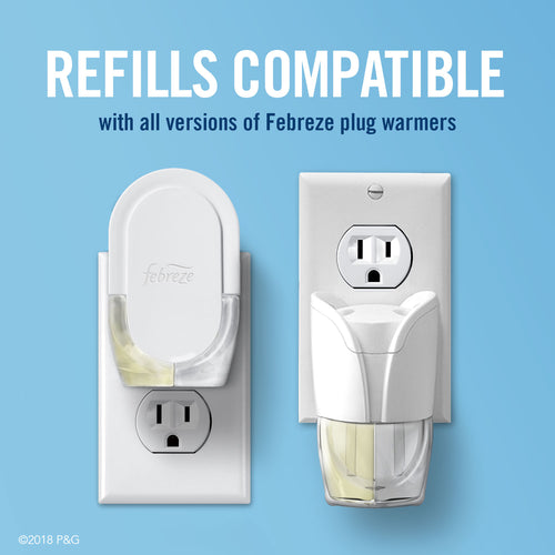 Plug Odor-Eliminating Air Freshener Refill, Gain Scent, 3 ct